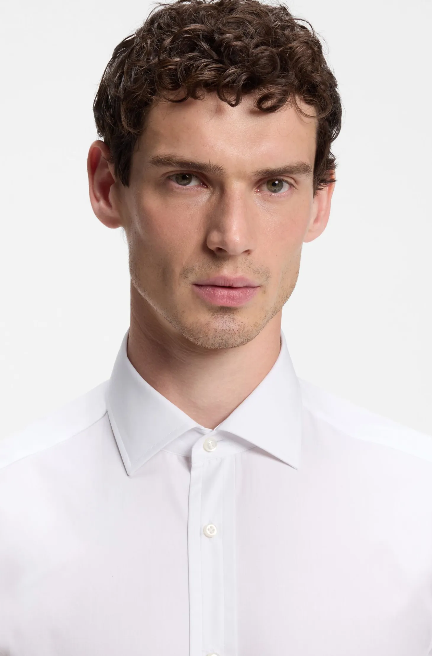 BOSS BY BECKHAM slim-fit shirt in cotton