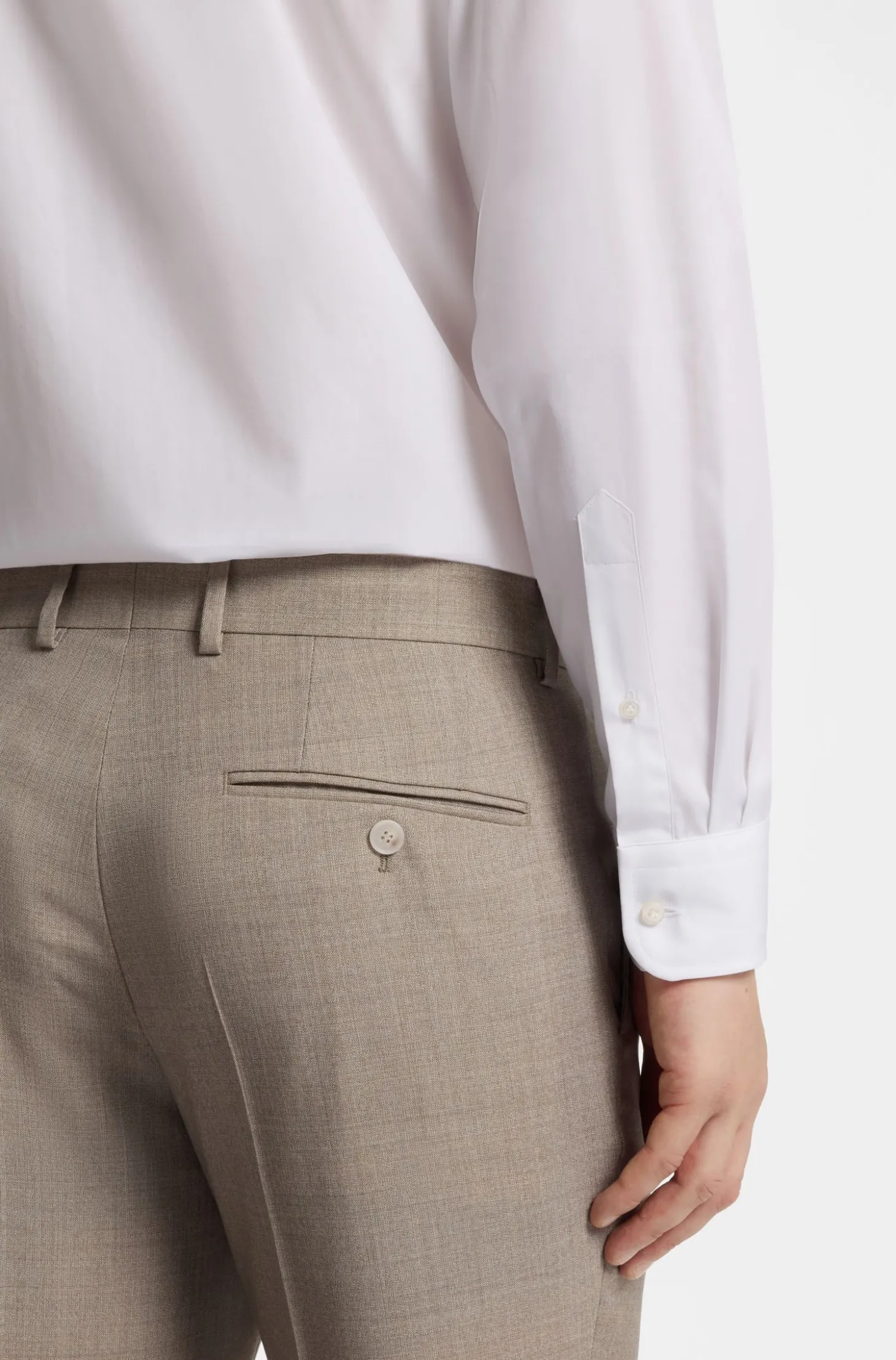 BOSS BY BECKHAM slim-fit shirt in cotton