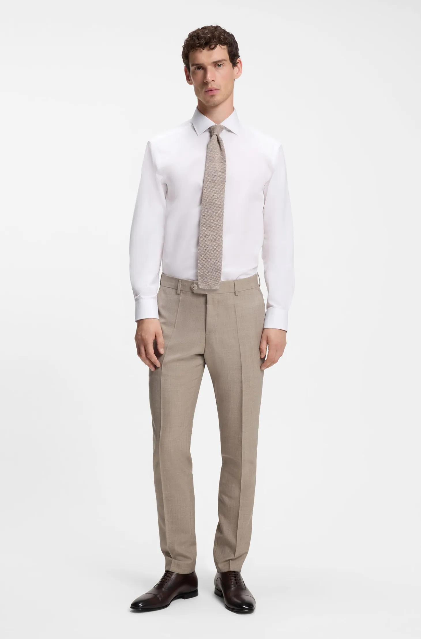 BOSS BY BECKHAM slim-fit shirt in cotton