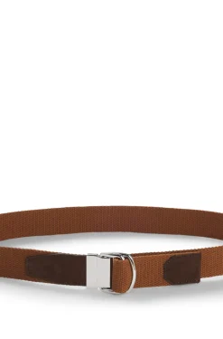BOSS BY BECKHAM tape belt with nubuck trims