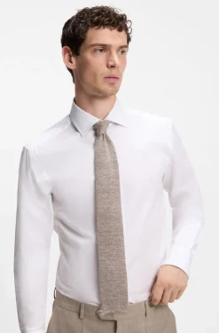 BOSS BY BECKHAM Tie in linen and tussah silk