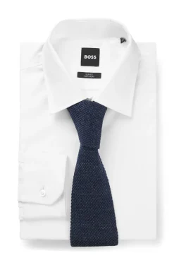 BOSS BY BECKHAM Tie in linen and tussah silk