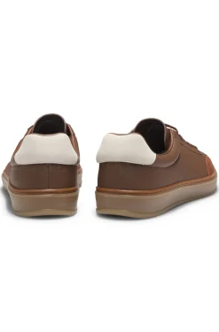 BOSS BY BECKHAM trainers in leather and suede