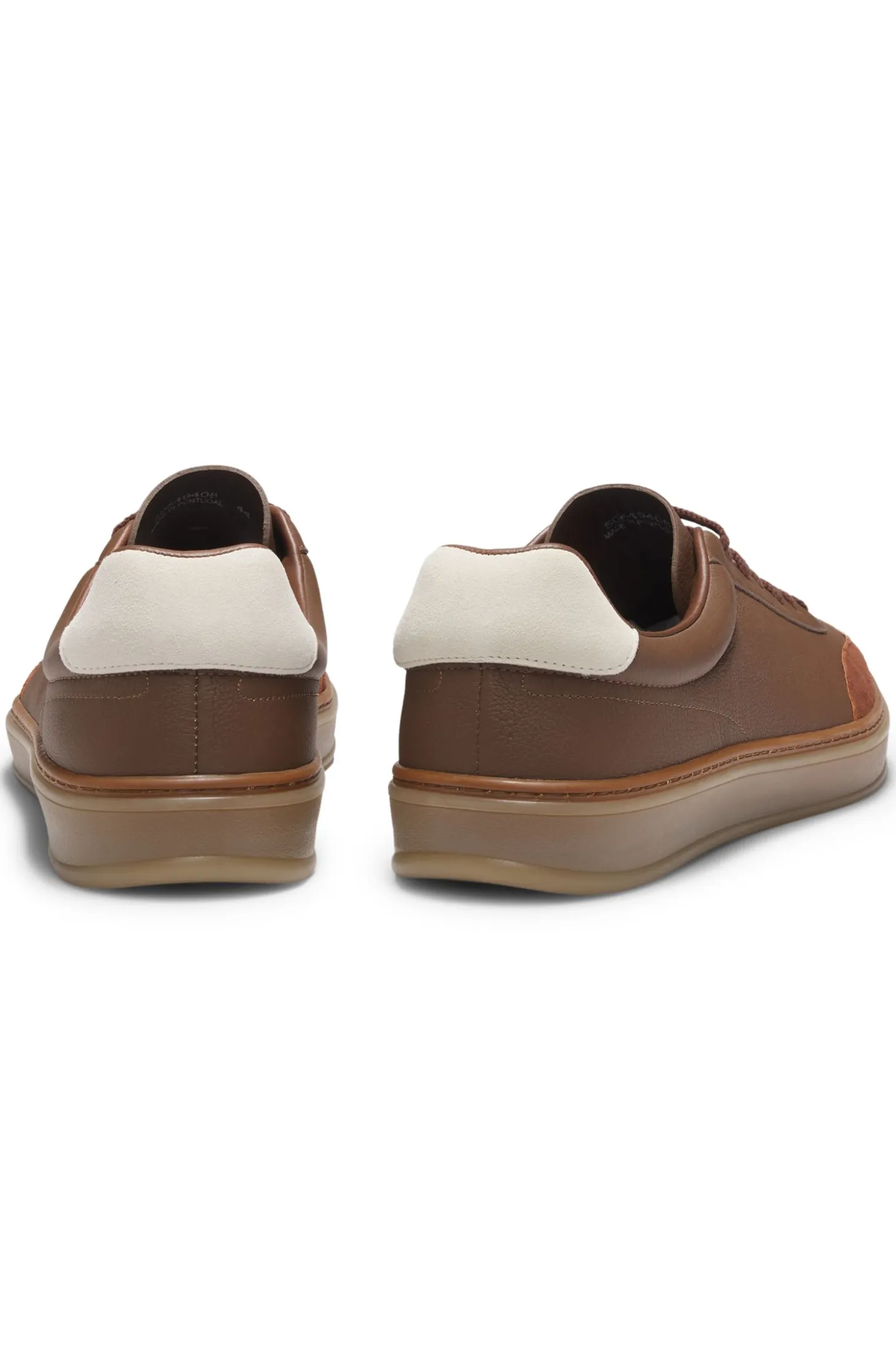 BOSS BY BECKHAM trainers in leather and suede