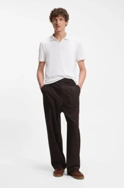 BOSS BY BECKHAM trousers in stretch-cotton corduroy