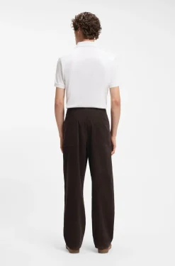 BOSS BY BECKHAM trousers in stretch-cotton corduroy