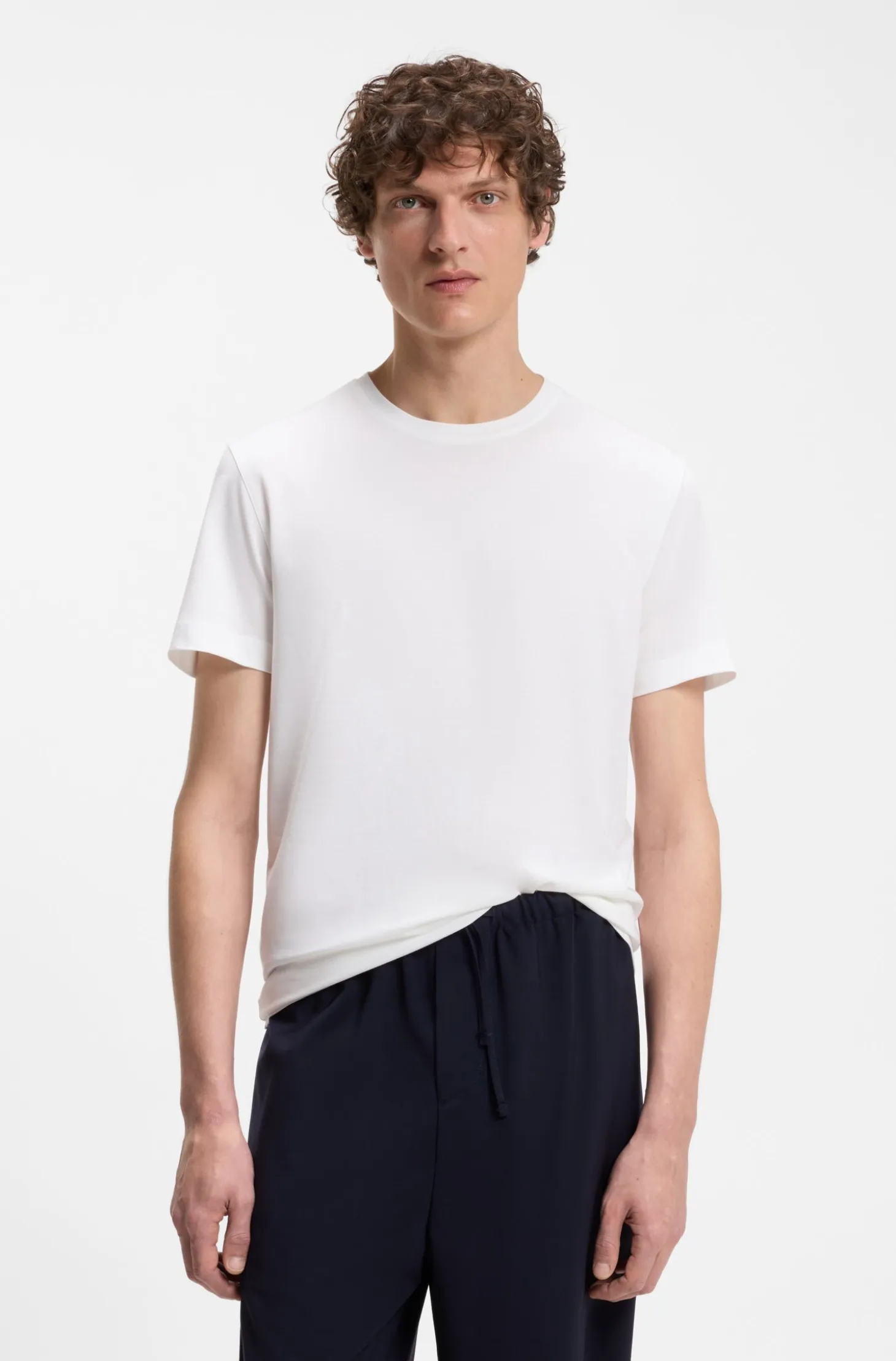 BOSS BY BECKHAM T-shirt in cotton and silk