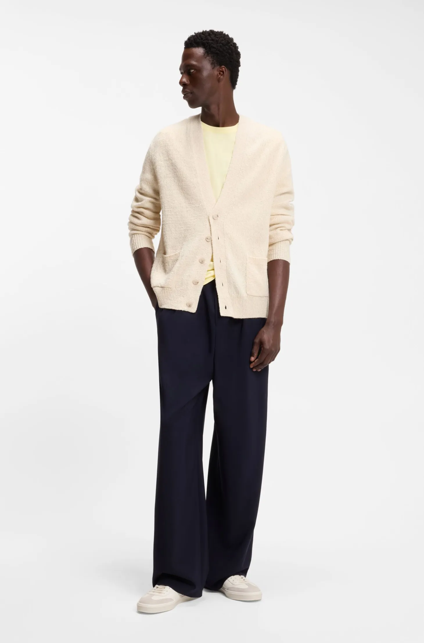 BOSS BY BECKHAM T-shirt in cotton and silk