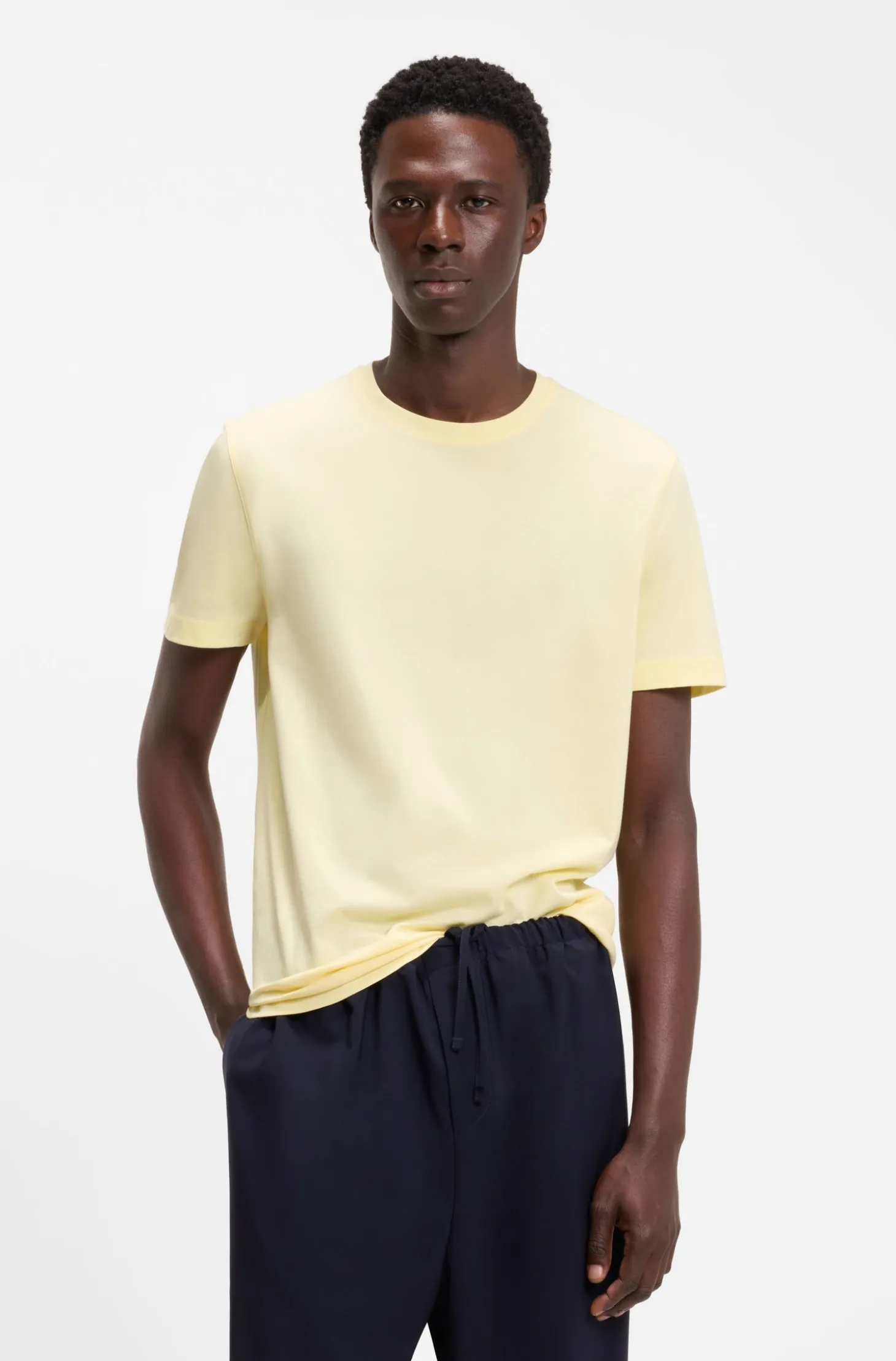 BOSS BY BECKHAM T-shirt in cotton and silk