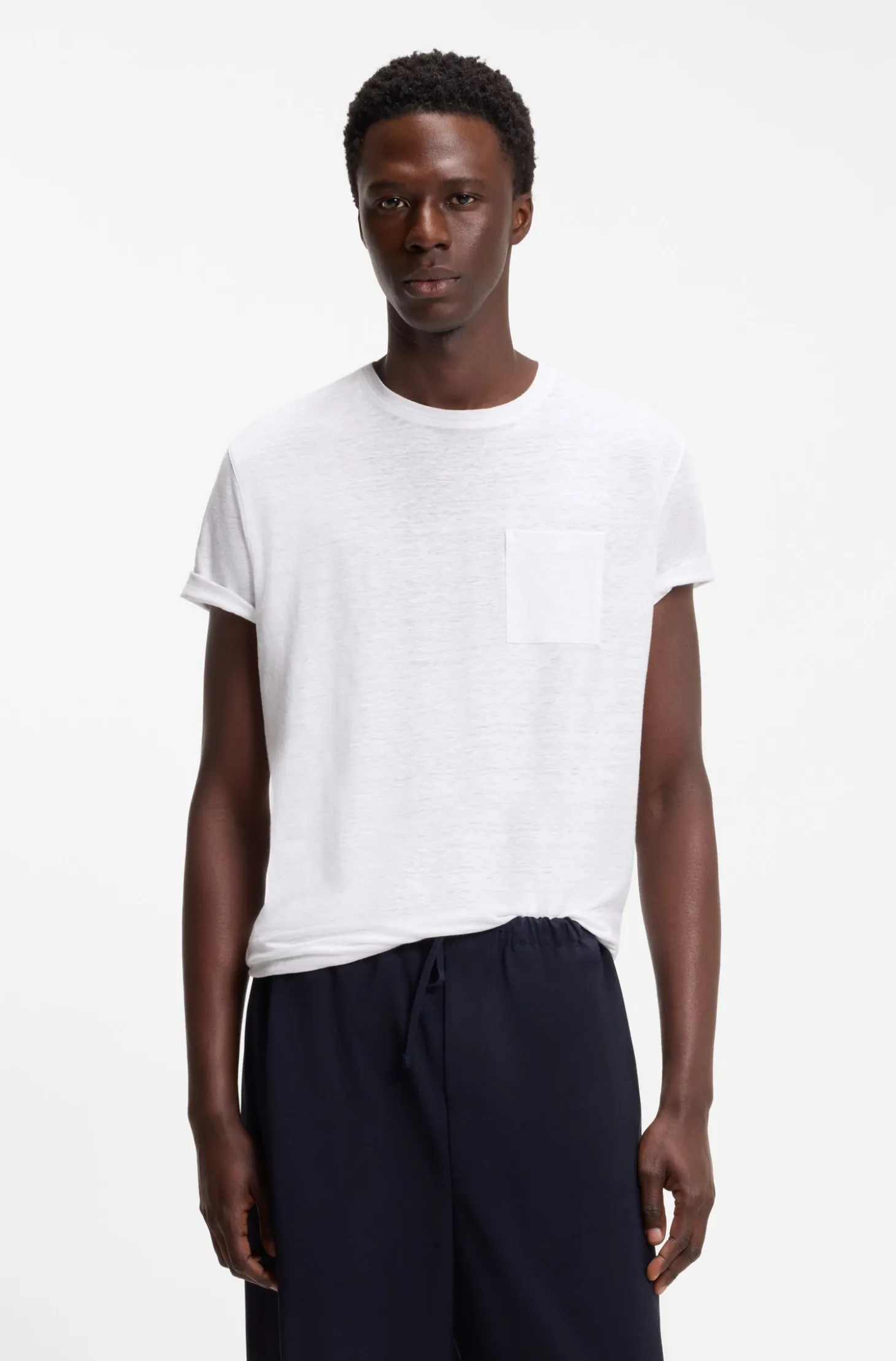 BOSS BY BECKHAM T-shirt in linen