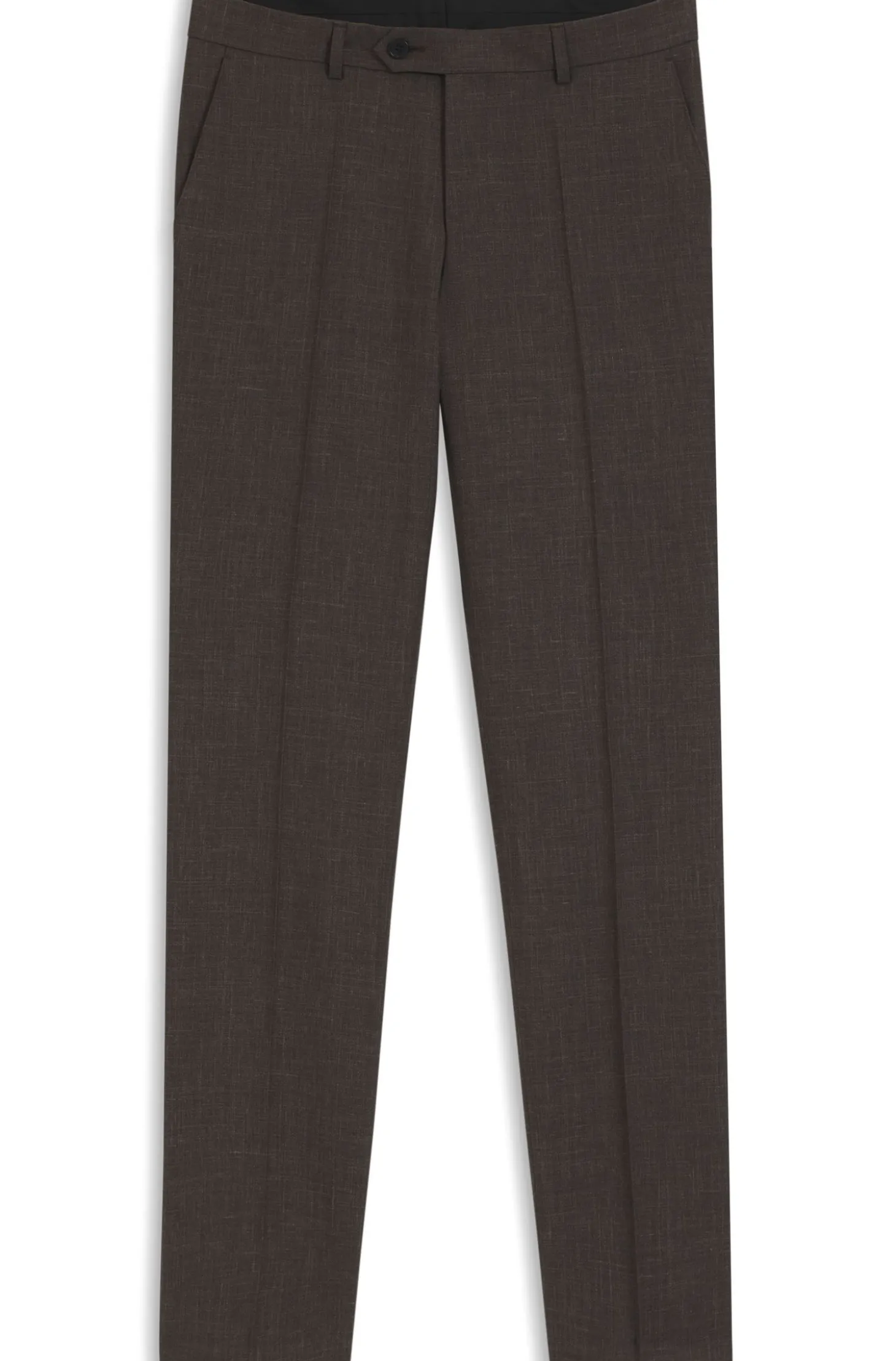 BOSS BY BECKHAM wool-blend slim-fit suit trousers