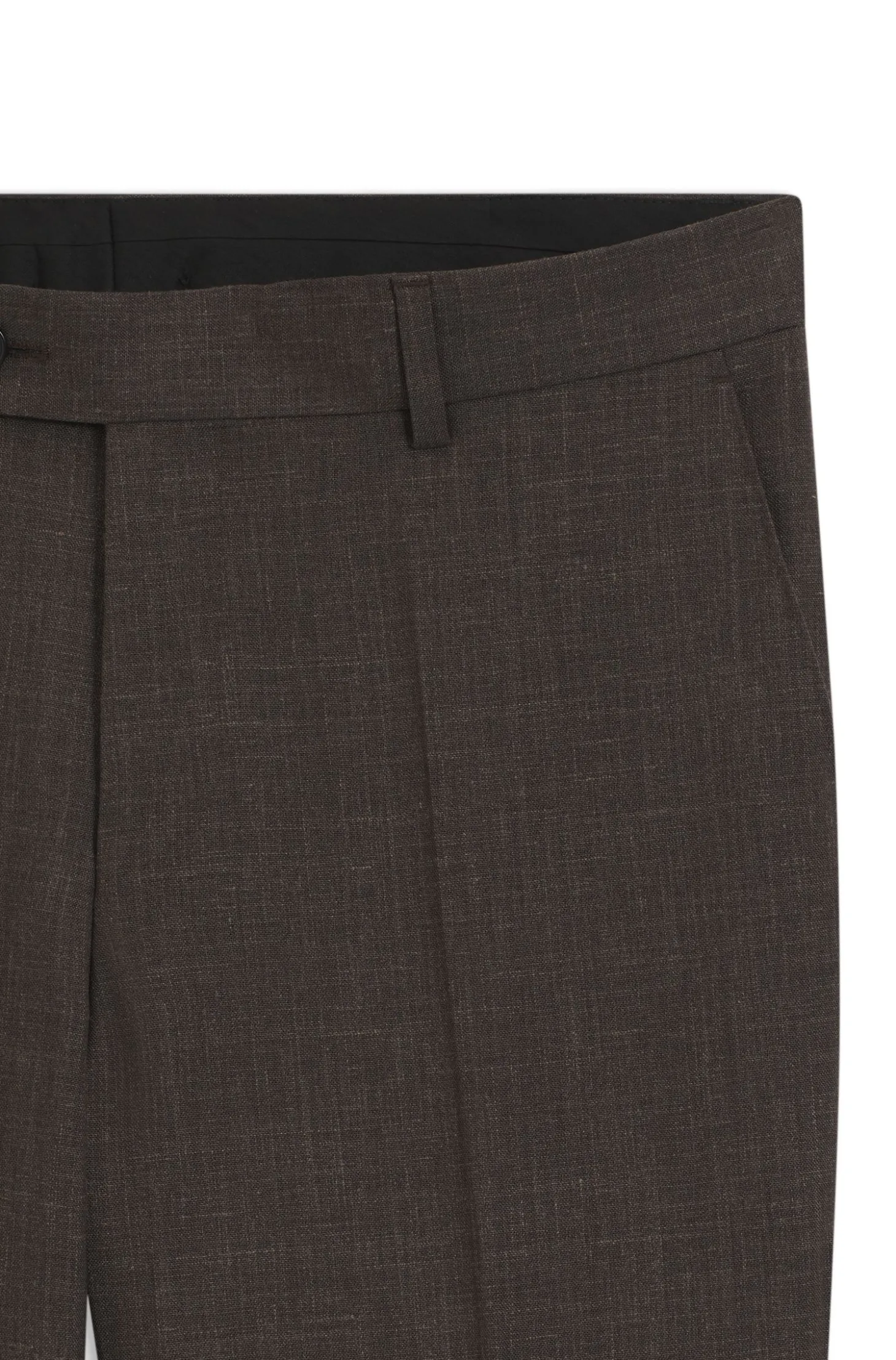 BOSS BY BECKHAM wool-blend slim-fit suit trousers