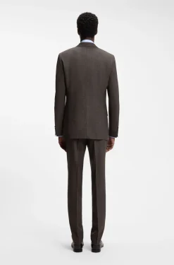 BOSS BY BECKHAM wool-blend slim-fit suit jacket