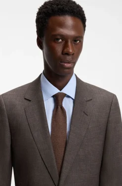 BOSS BY BECKHAM wool-blend slim-fit suit jacket