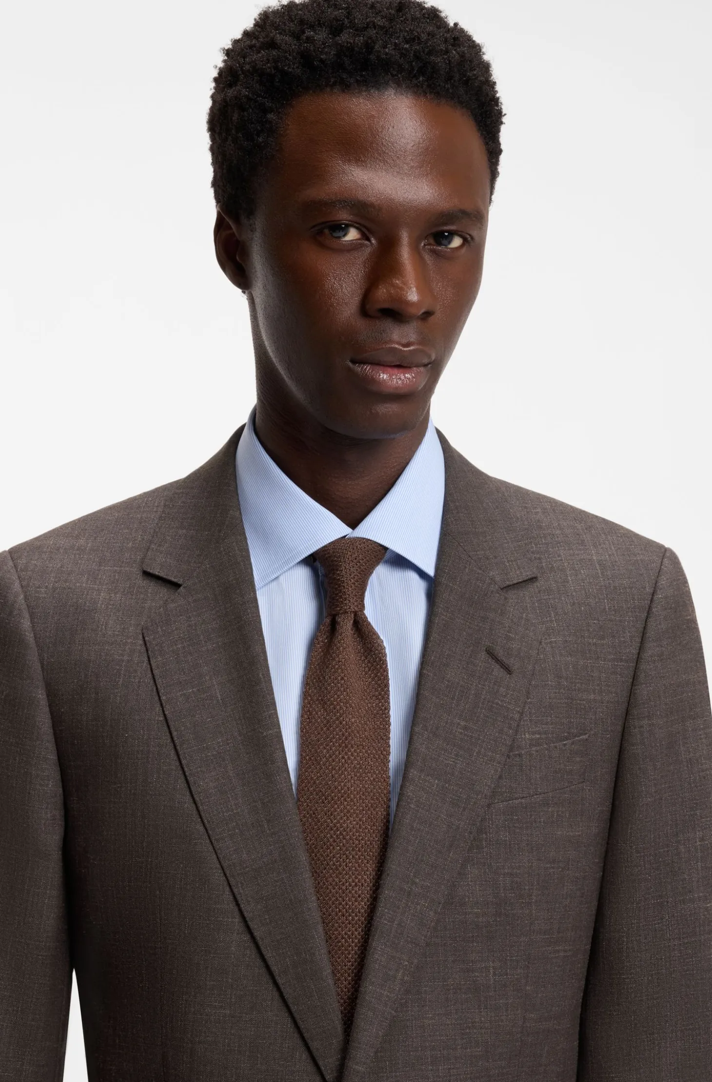 BOSS BY BECKHAM wool-blend slim-fit suit jacket
