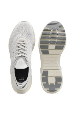 BOSS-MOTION trainers with knitted uppers and leather trims