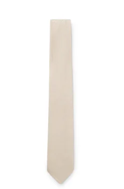 BOSS ONE Jacquard-structured tie in linen and silk