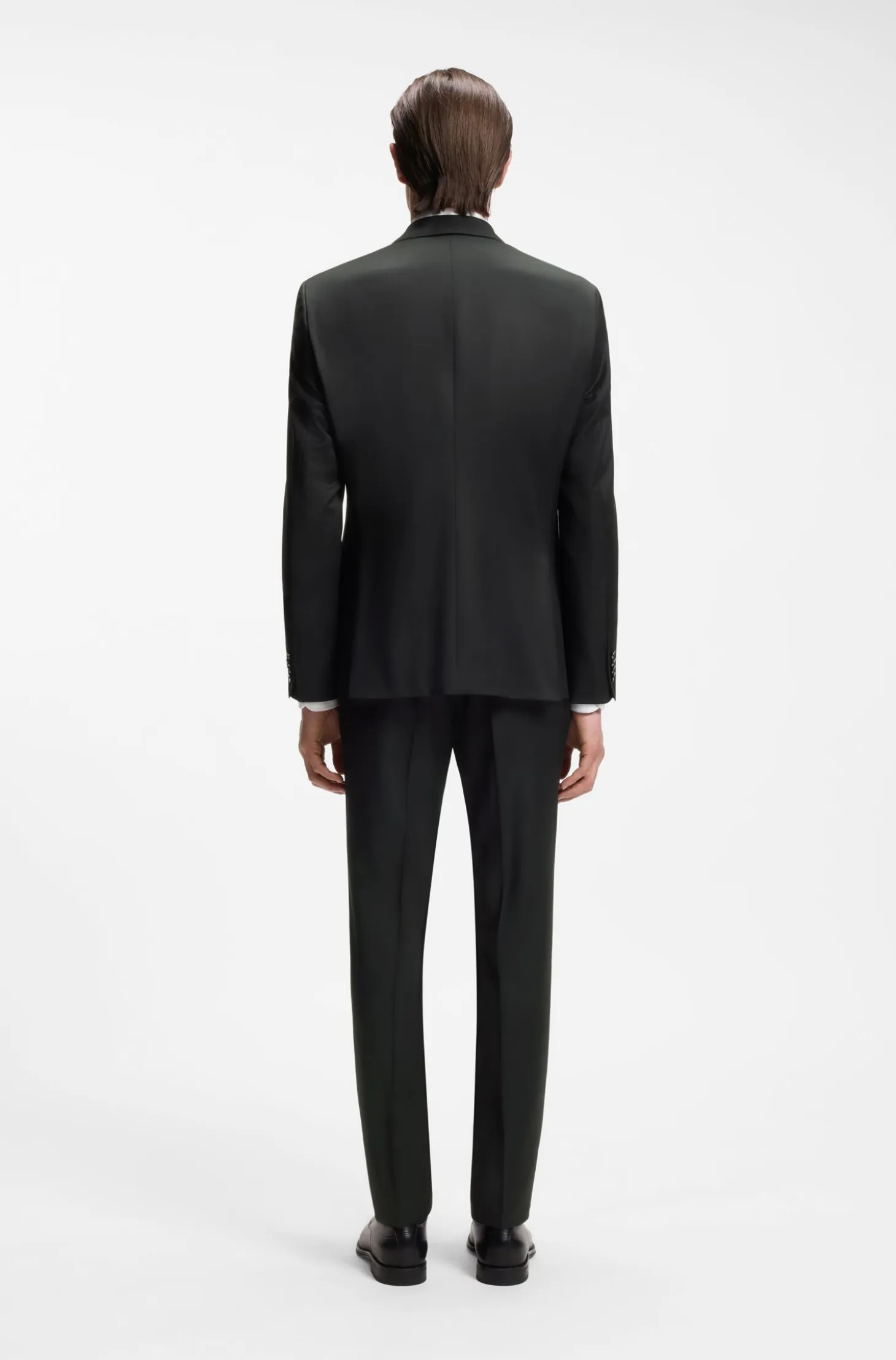 BOSS ONE Regular-fit suit jacket in virgin-wool serge