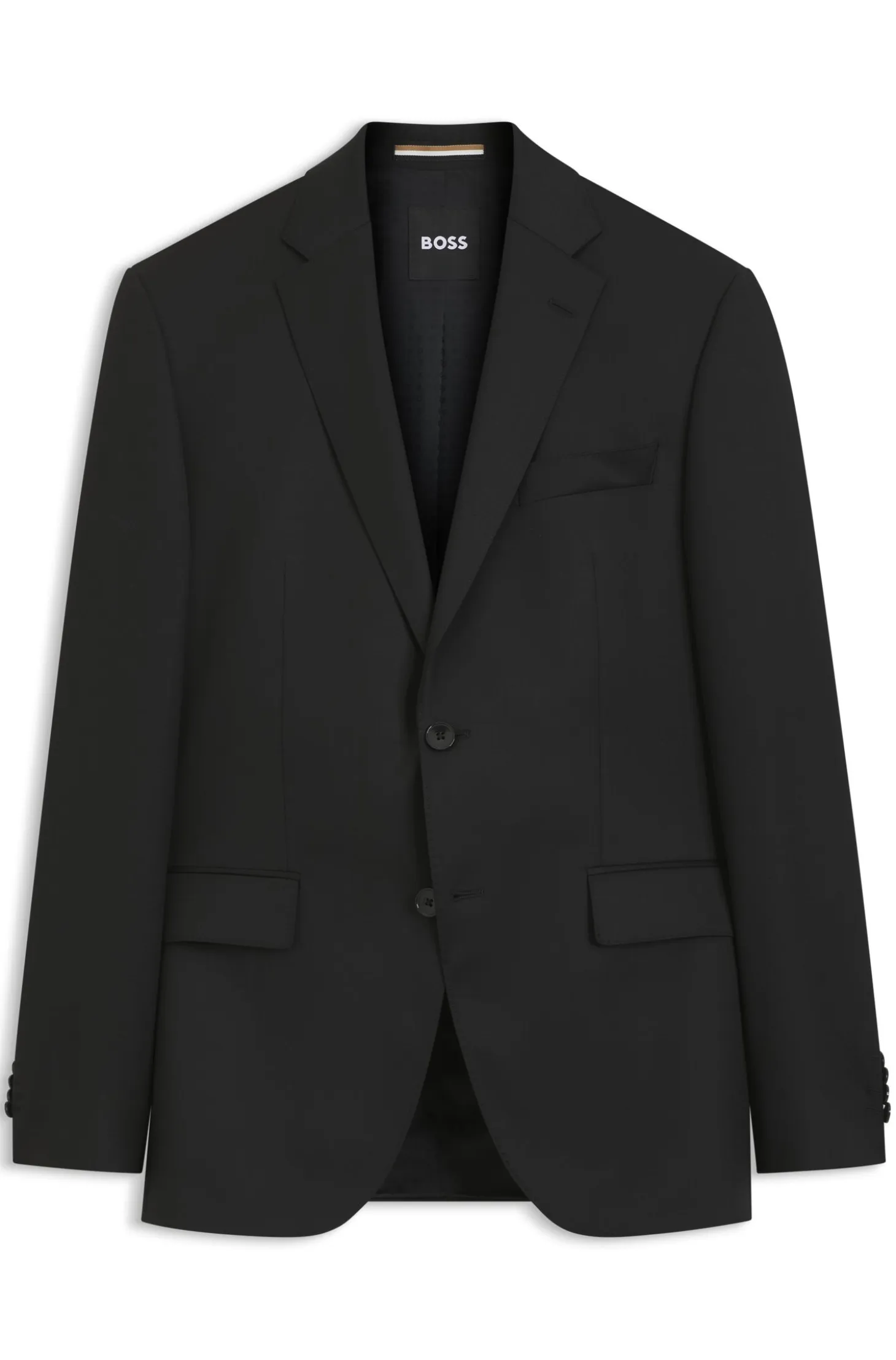 BOSS ONE Regular-fit suit jacket in virgin-wool serge