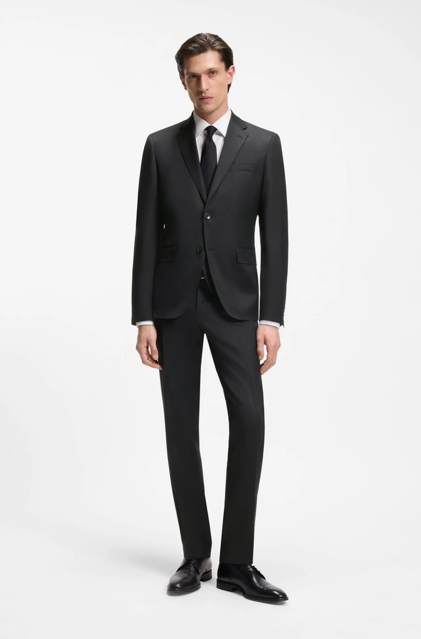BOSS ONE Regular-fit suit jacket in virgin-wool serge