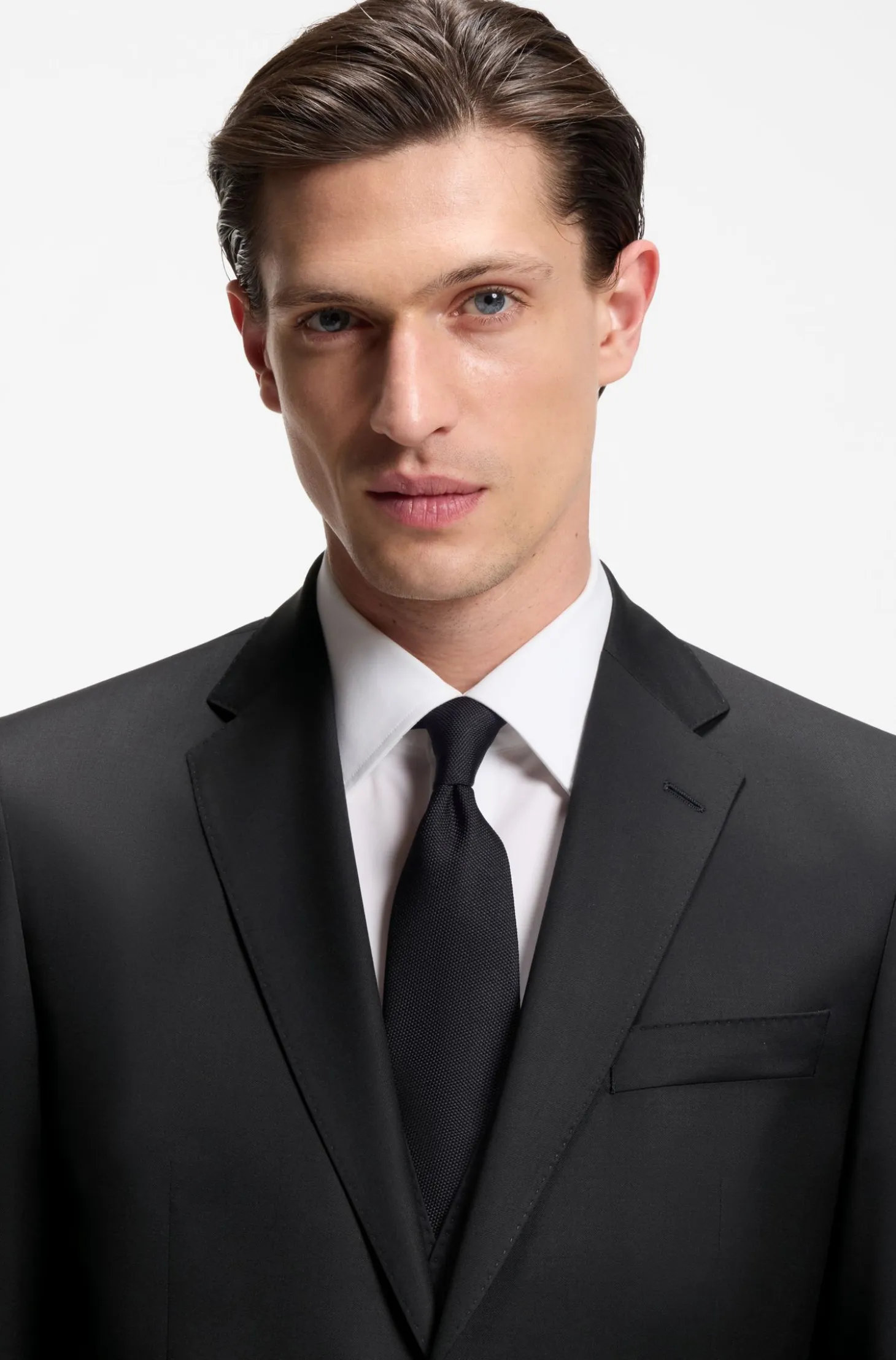 BOSS ONE Regular-fit suit jacket in virgin-wool serge