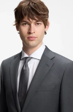 BOSS ONE Regular-fit suit jacket in virgin-wool serge