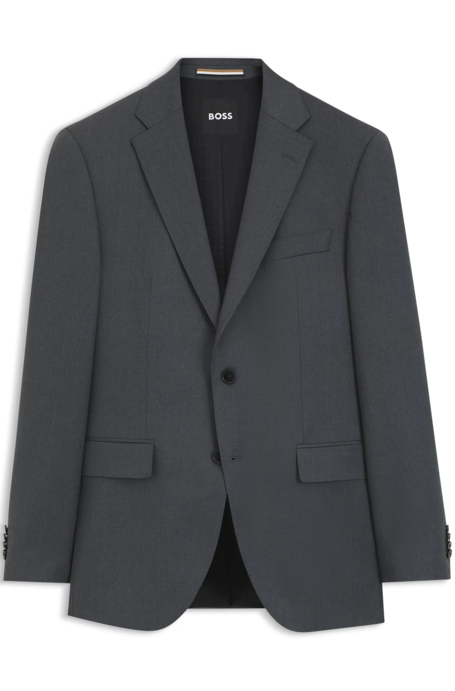 BOSS ONE Regular-fit suit jacket in virgin-wool serge