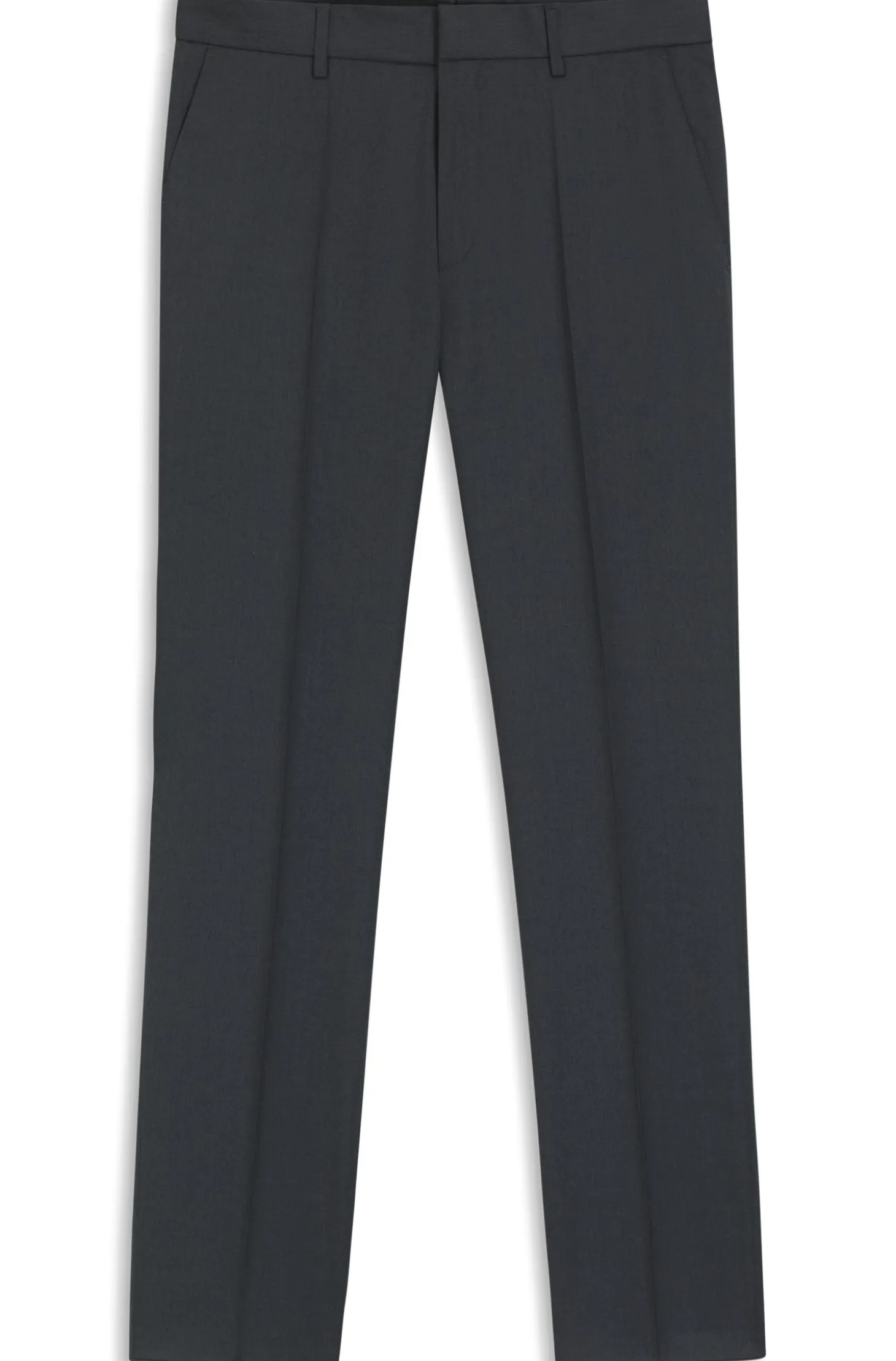 BOSS ONE Regular-fit trousers in virgin-wool serge