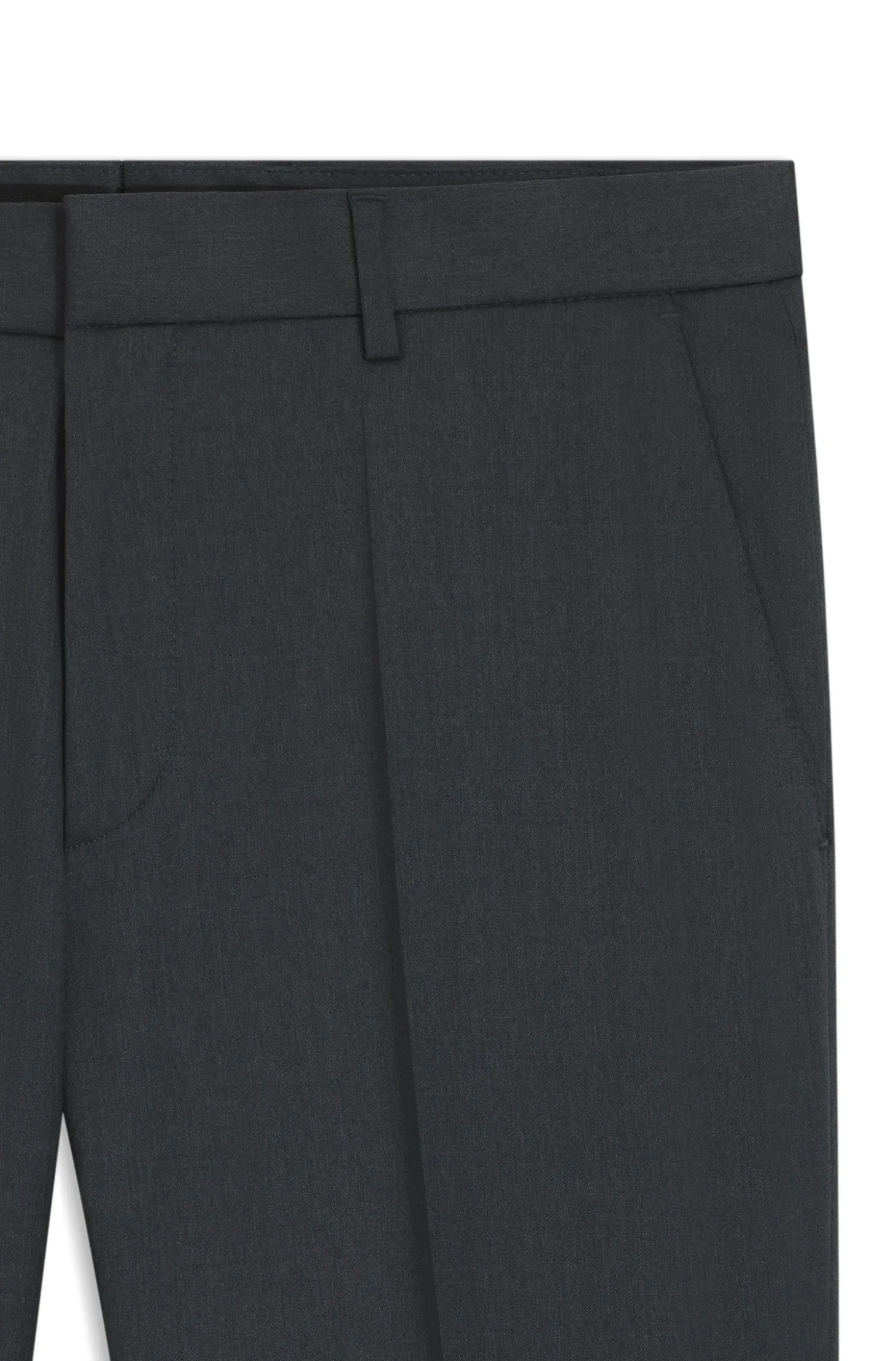BOSS ONE Regular-fit trousers in virgin-wool serge