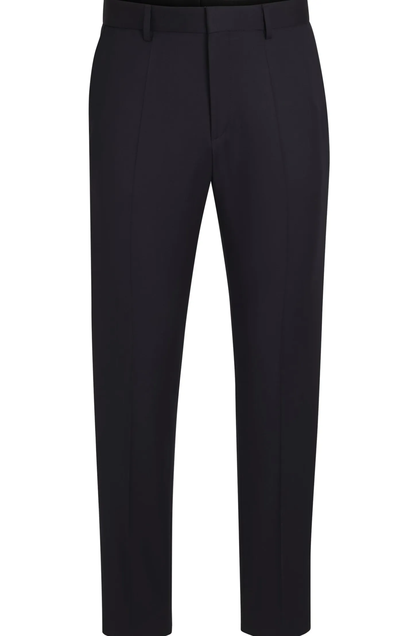 BOSS ONE Regular-fit trousers in virgin-wool serge