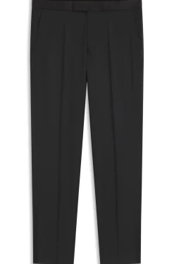 BOSS ONE Regular-fit tuxedo trousers in virgin-wool serge