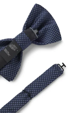 BOSS ONE Silk bow tie in micro-patterned jacquard