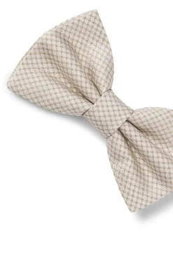 BOSS ONE Silk bow tie in micro-patterned jacquard