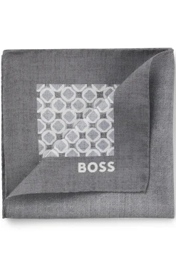 BOSS ONE Silk pocket square with digital print