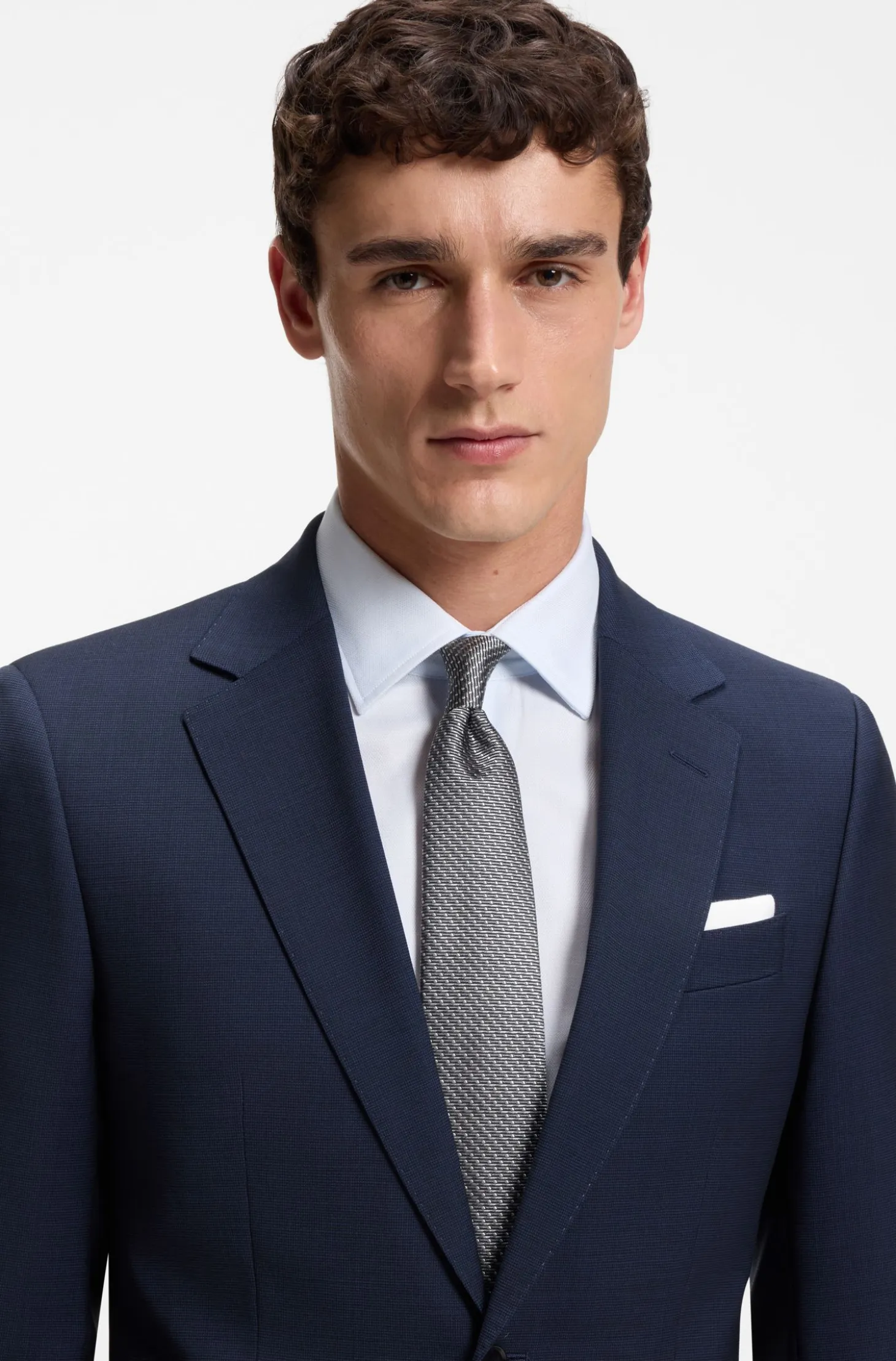BOSS ONE Silk tie with jacquard pattern