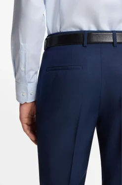 BOSS ONE Slim-fit shirt in a structured cotton blend