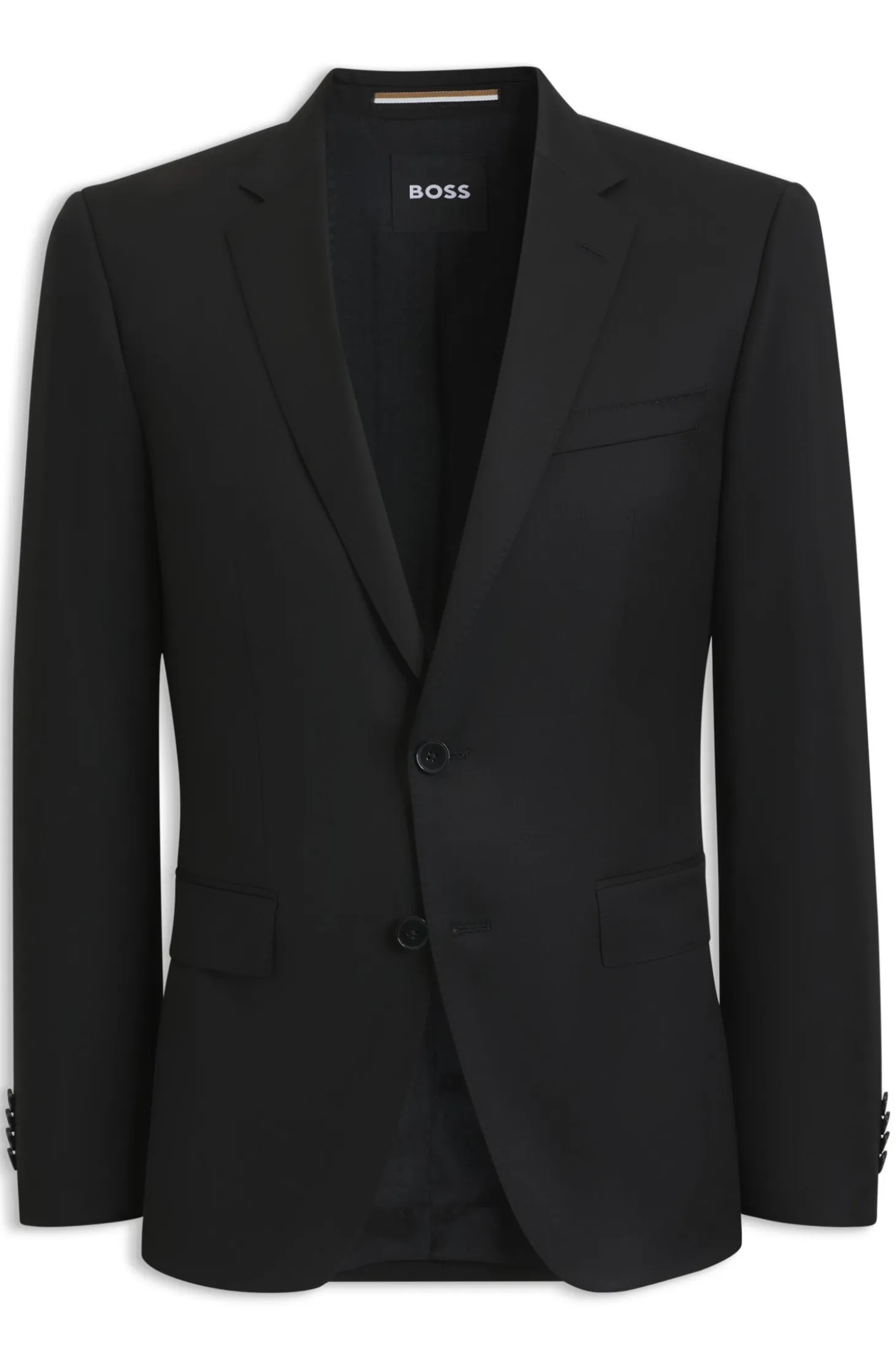 BOSS ONE Slim-fit suit jacket in virgin-wool serge