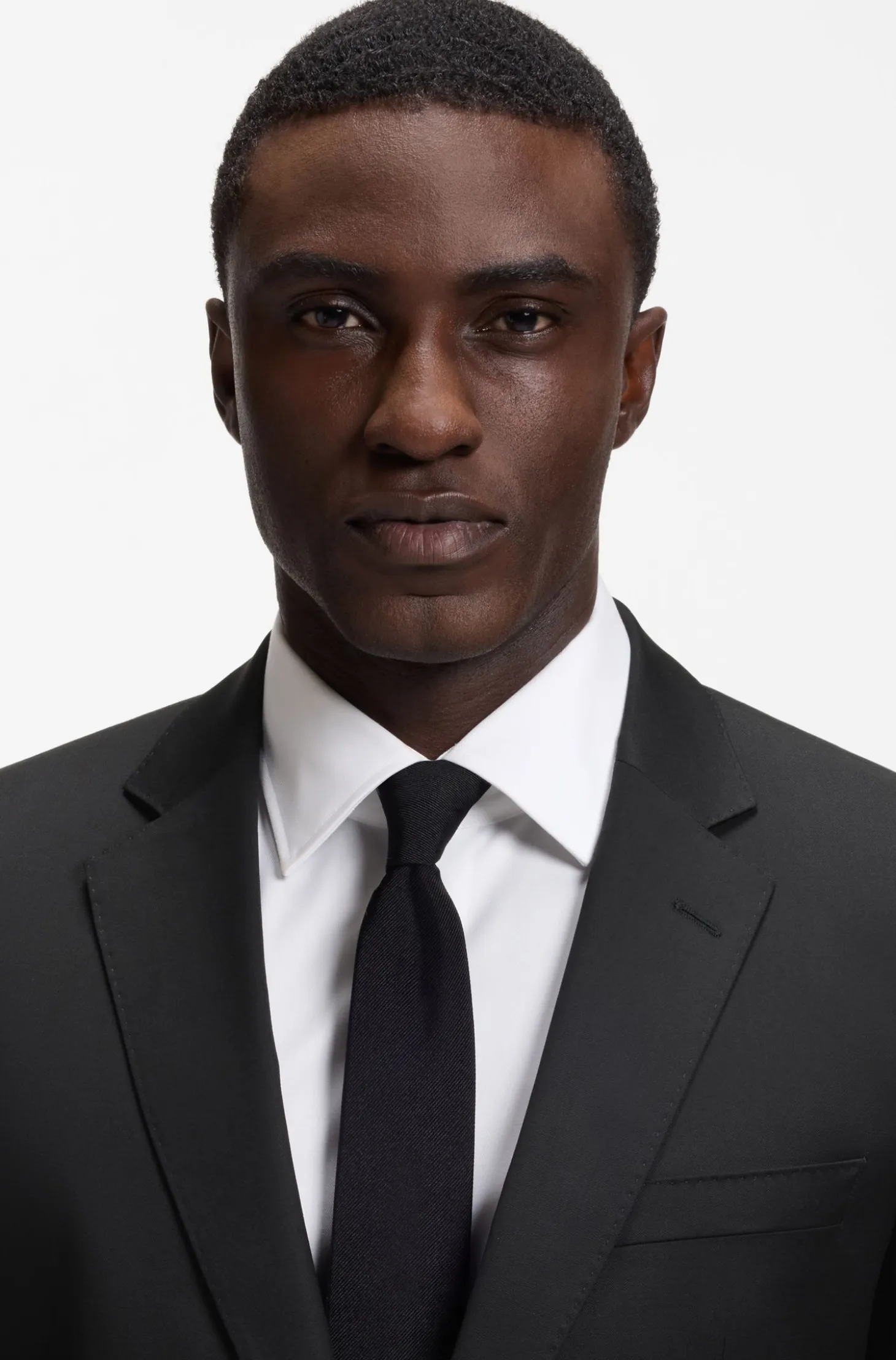 BOSS ONE Slim-fit suit jacket in virgin-wool serge