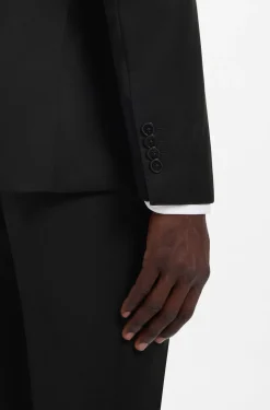 BOSS ONE Slim-fit suit jacket in virgin-wool serge