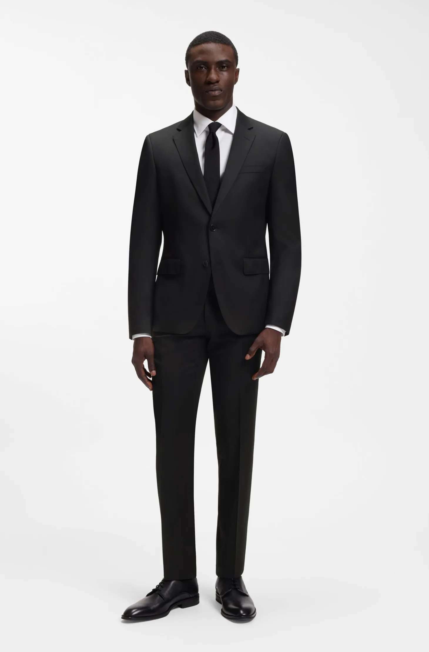 BOSS ONE Slim-fit suit jacket in virgin-wool serge