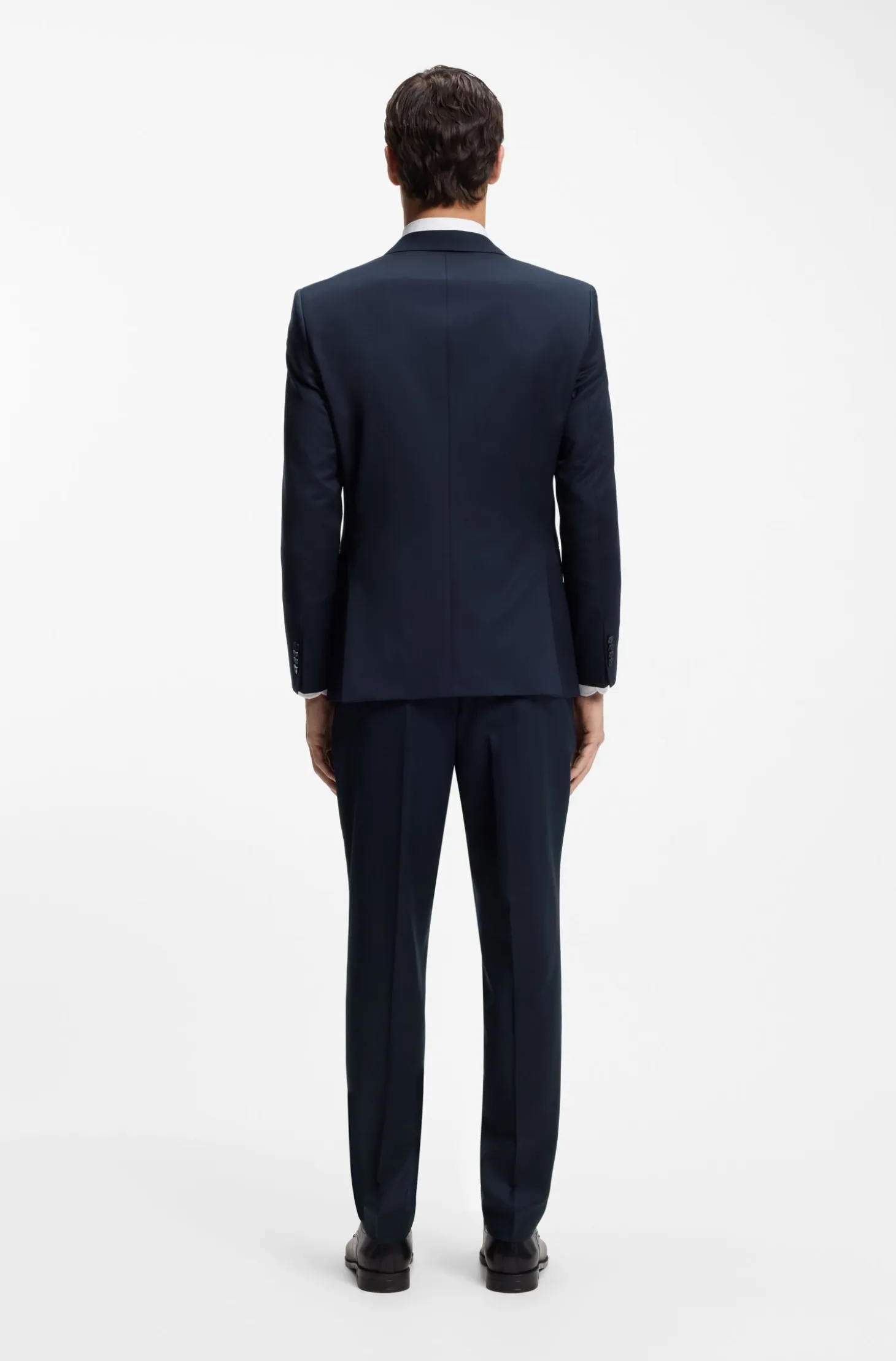 BOSS ONE Slim-fit suit jacket in virgin-wool serge