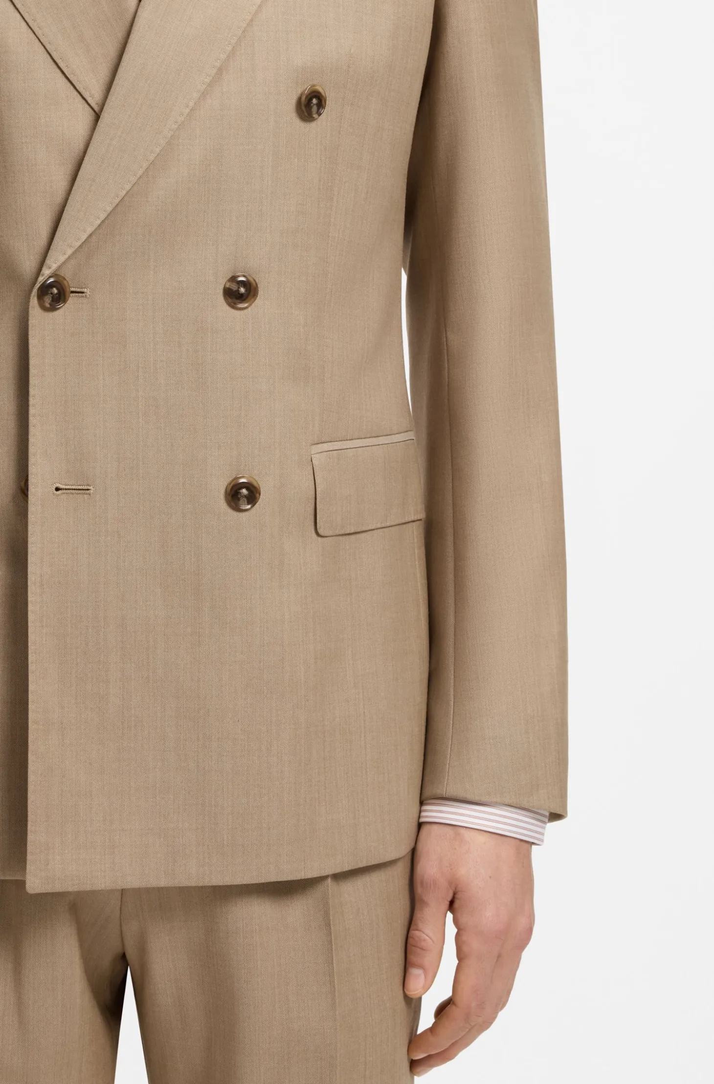 BOSS ONE slim-fit suit jacket in virgin wool