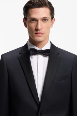 BOSS ONE Slim-fit tuxedo jacket in virgin-wool serge