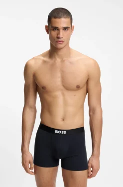 BOSS ONE three-pack of logo-waistband boxer briefs