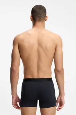 BOSS ONE three-pack of logo-waistband boxer briefs