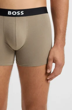 BOSS ONE three-pack of logo-waistband boxer briefs