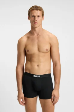BOSS ONE three-pack of logo-waistband boxer briefs