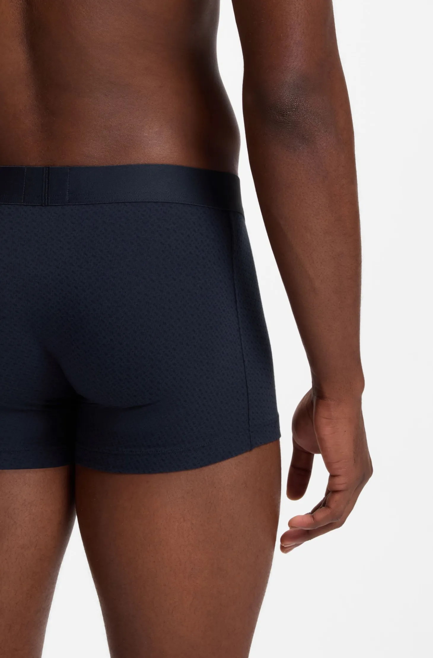 BOSS ONE three-pack of trunks in stretch cotton