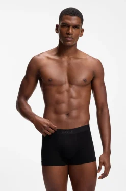BOSS ONE three-pack of trunks in stretch cotton