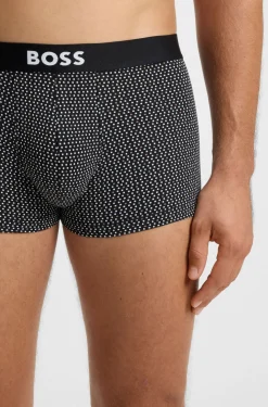 BOSS ONE three-pack of trunks in stretch cotton